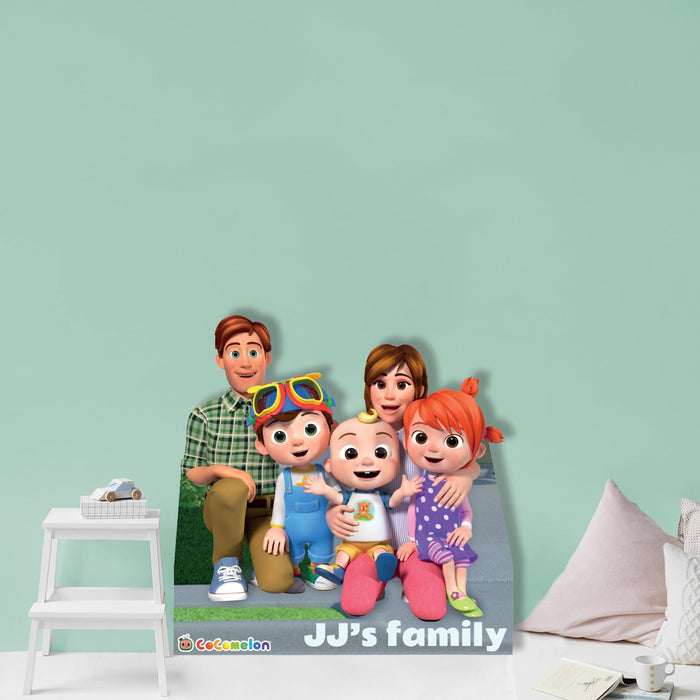 Fathead JJ & Family StandOut Life-Size Foam Core Cutout - Officially Licensed CoComelon Stand Out