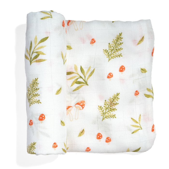 Rookie Humans Crib sheet and Swaddle bundle - Enchanted Forest