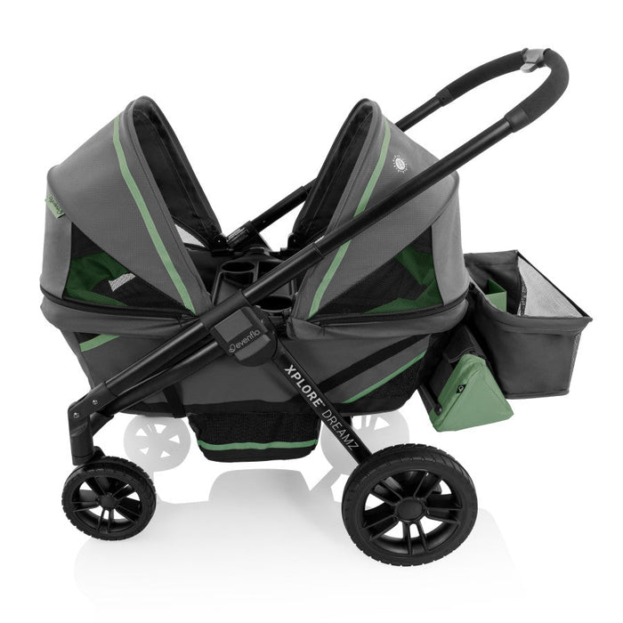 Evenflo® Pivot Xplore Dreamz All-Terrain Stroller Wagon with Bassinet Insert