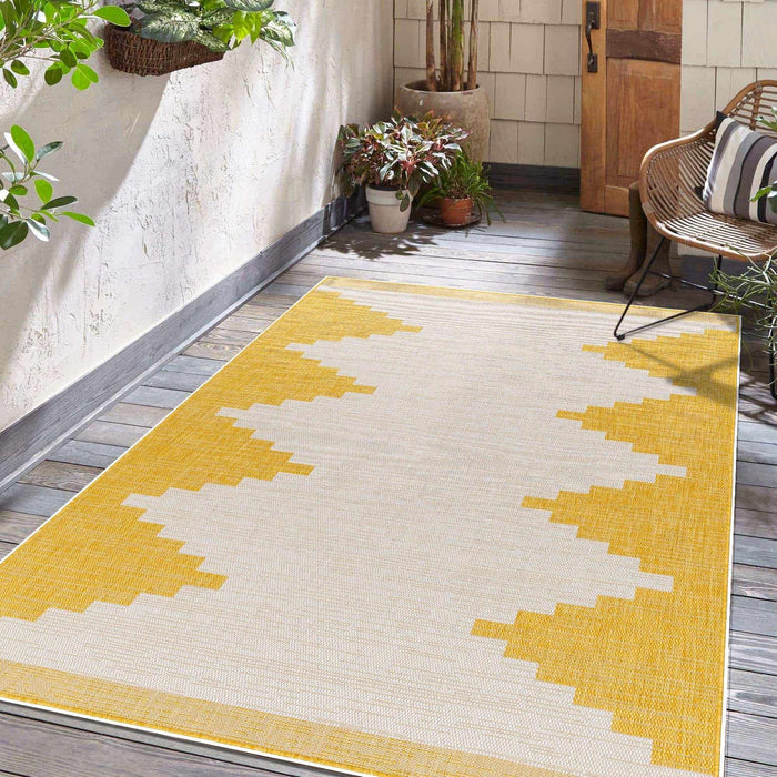 Hauteloom Djugun Yellow Outdoor Rug