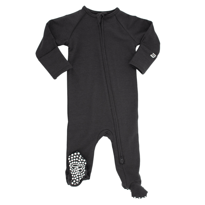 Sweet Bamboo French Terry Zipper Footie