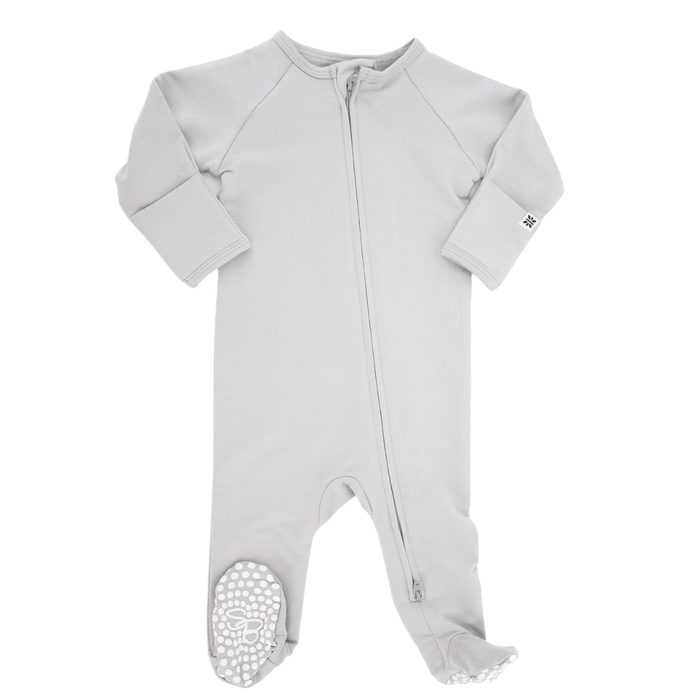 Sweet Bamboo French Terry Zipper Footie