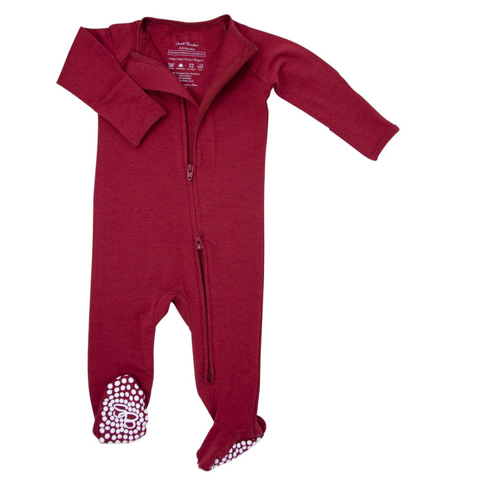 Sweet Bamboo French Terry Zipper Footie