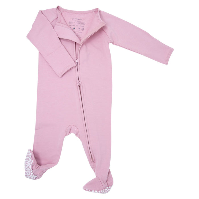 Sweet Bamboo French Terry Zipper Footie