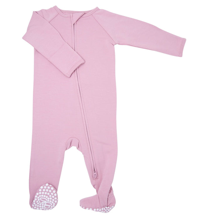 Sweet Bamboo French Terry Zipper Footie