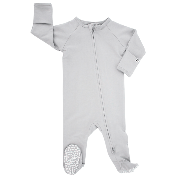 Sweet Bamboo French Terry Zipper Footie