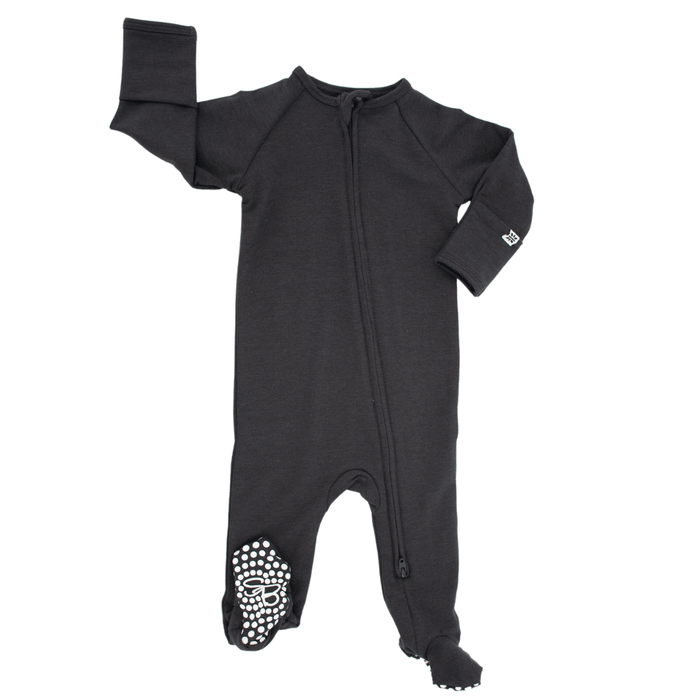 Sweet Bamboo French Terry Zipper Footie