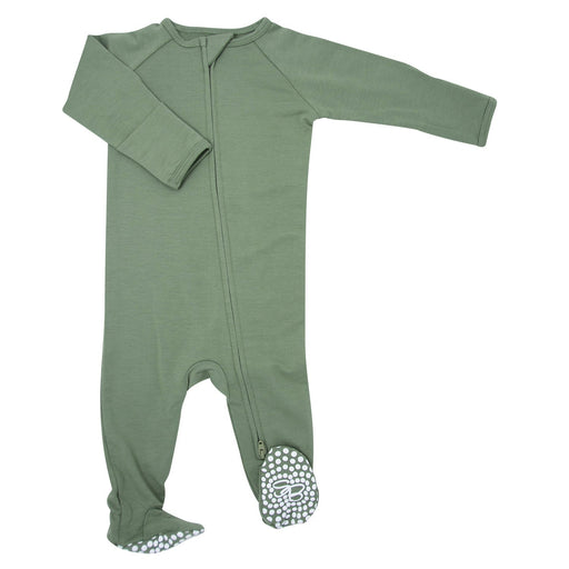 Sweet Bamboo French Terry Zipper Footie