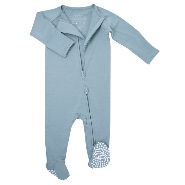 Sweet Bamboo French Terry Zipper Footie