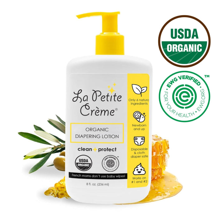 La Petite Creme Organic French Diapering Liniment Lotion - Pump Bottle - 8 oz