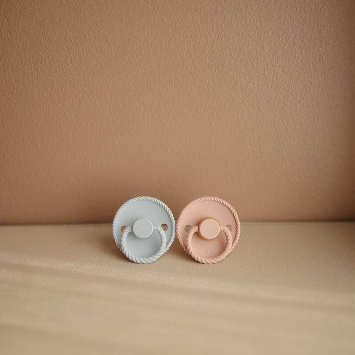 Mushie FRIGG Rope Silicone Pacifier 2-Pack