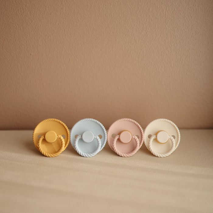 Mushie FRIGG Rope Silicone Pacifier 2-Pack