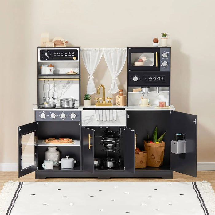 Tiny Land® Trendy Black Style Play Kitchen