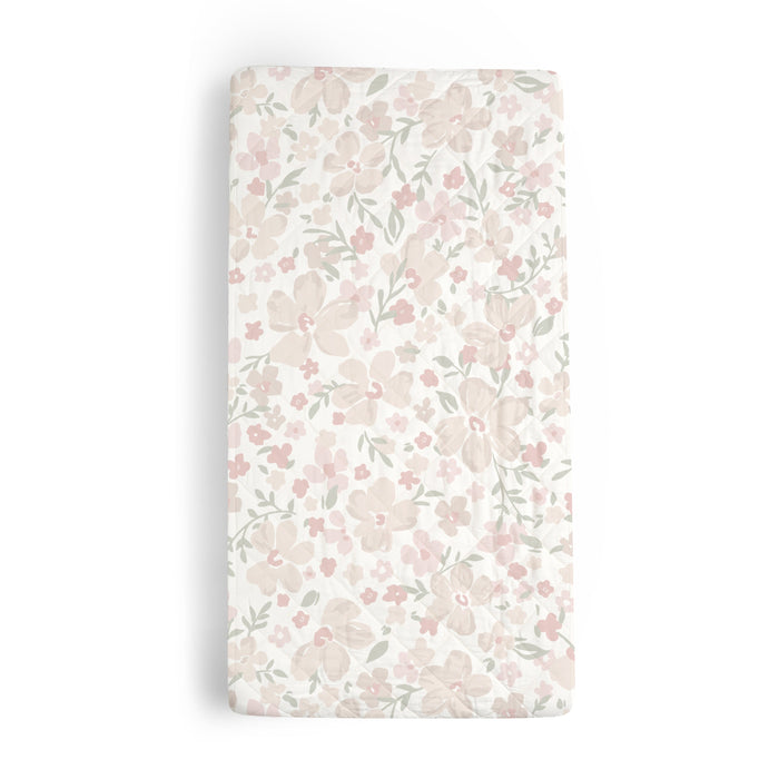 Makemake Organics Organic Changing Pad Cover - Blossom