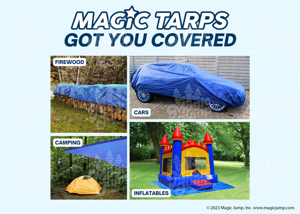 Magic Tarps Blue Poly Tarp 14x30