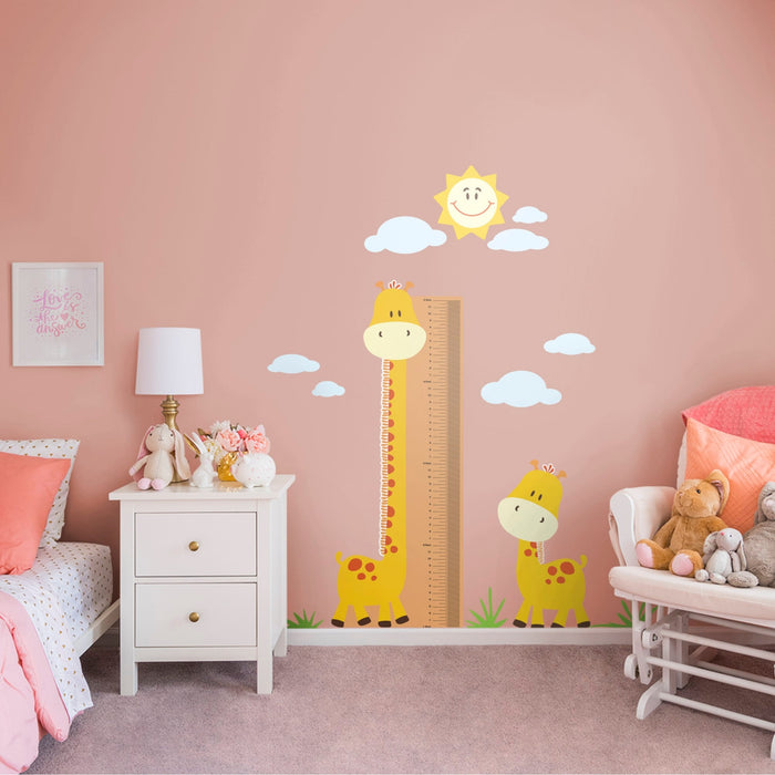 Fathead Nursery: Giraffe Growth Chart - Removable Vinyl Decal