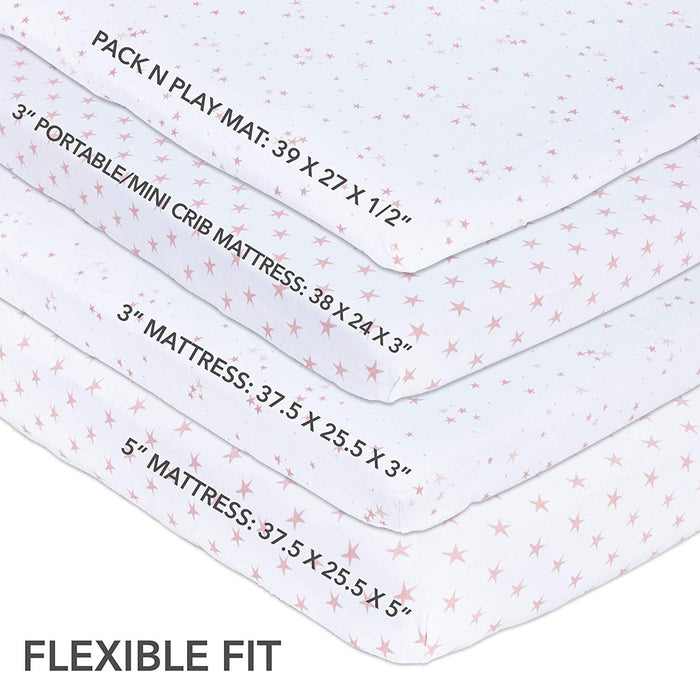 Ely's & Co. Pack N Play I Portable Crib Sheet Set