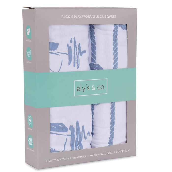 Ely's & Co. Pack N Play I Portable Crib Sheet Set