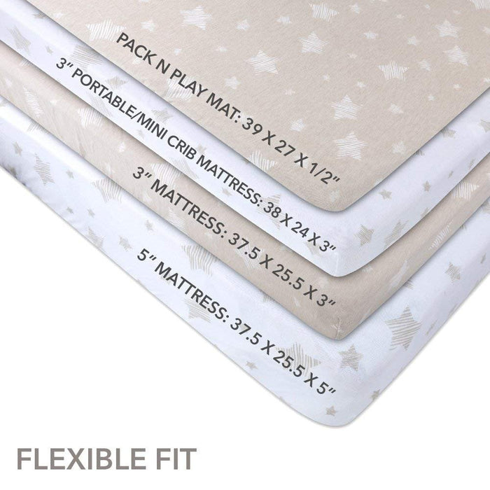 Ely's & Co. Pack N Play I Portable Crib Sheet Set