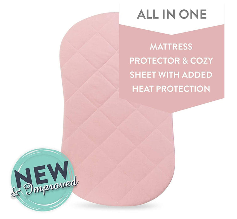 Ely's & Co. Quilted Waterproof Bassinet Sheet with Heat Protection