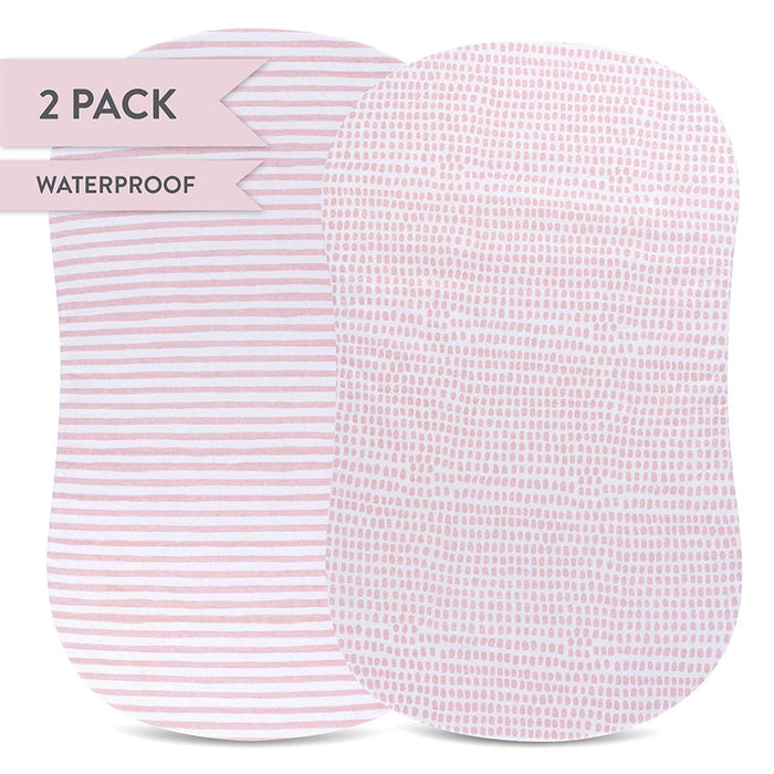 Ely's & Co. Waterproof Bassinet Sheet Set