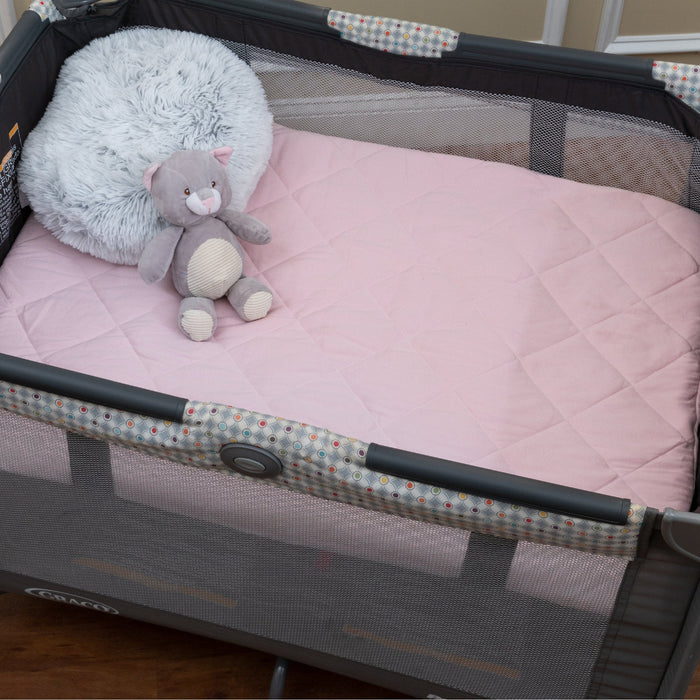 Ely's & Co. Quilted Waterproof Pack n Play | Portable Crib Sheet