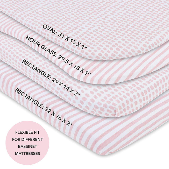 Ely's & Co. Waterproof Bassinet Sheet Set