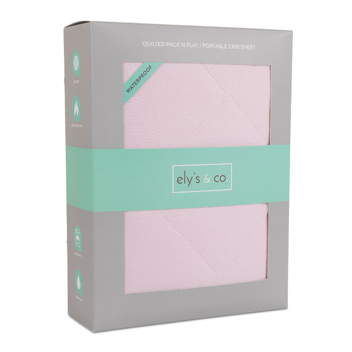 Ely's & Co. Quilted Waterproof Pack n Play | Portable Crib Sheet