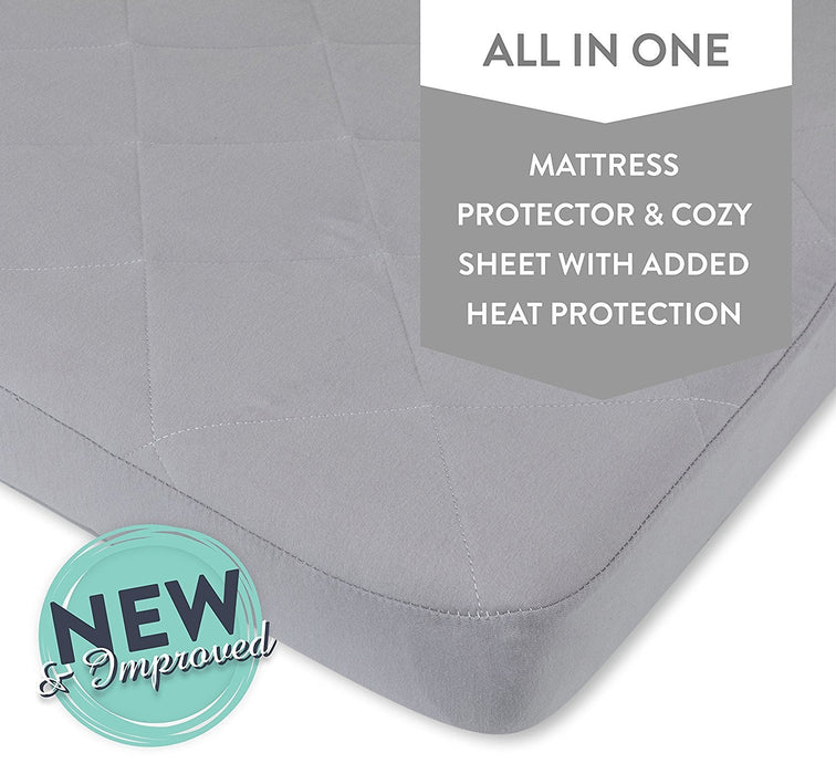 Ely's & Co. Quilted Waterproof Pack n Play | Portable Crib Sheet