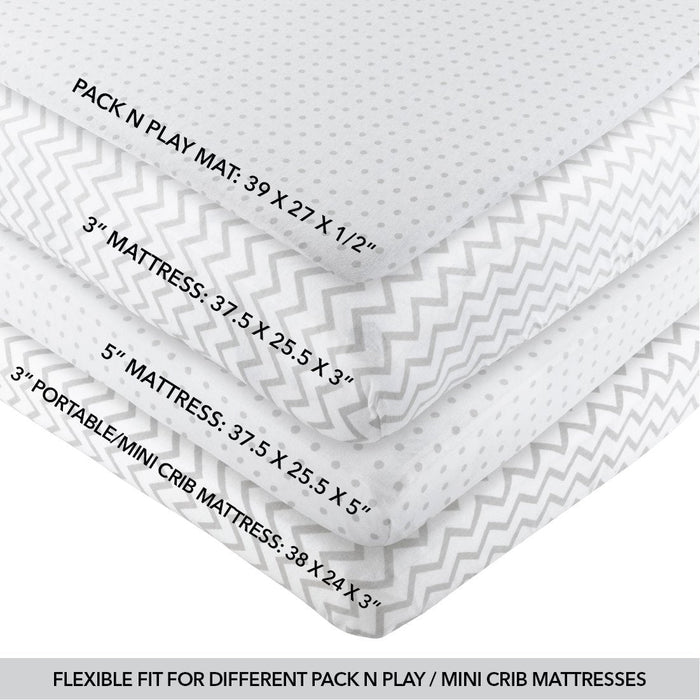 Ely's & Co. Pack N Play I Portable Crib Sheet Set