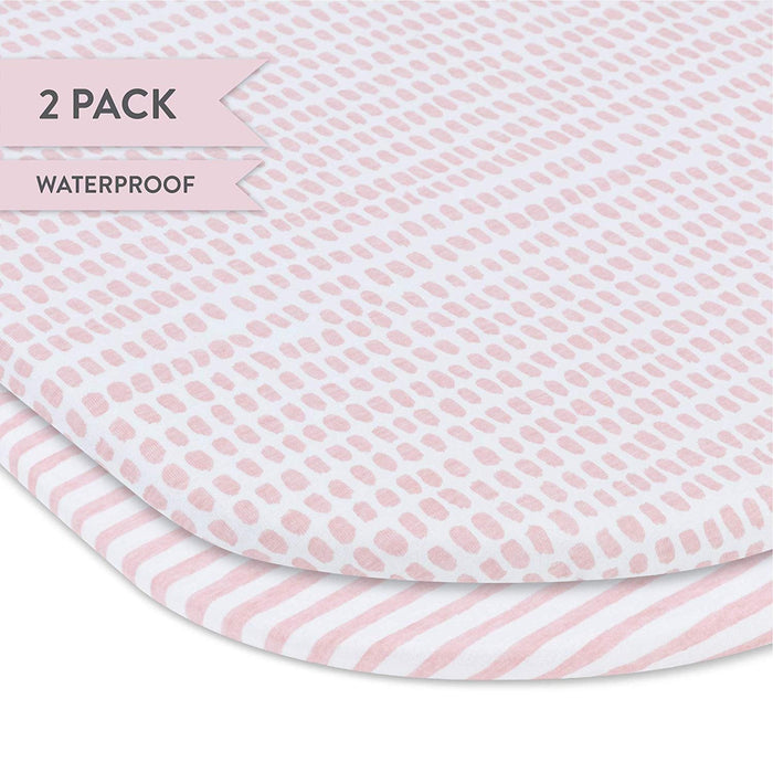 Ely's & Co. Waterproof Bassinet Sheet Set