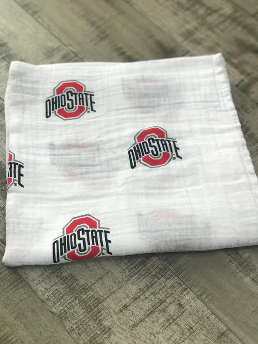 Three Little Anchors The Ohio State University Swaddle Blanket