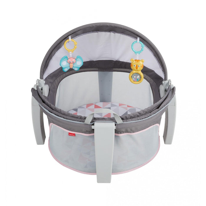 Fisher Price On the Go Portable Baby Beach Travel Dome with Sun Canopy, Gray