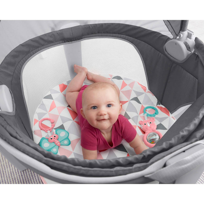 Fisher Price On the Go Portable Baby Beach Travel Dome with Sun Canopy, Gray