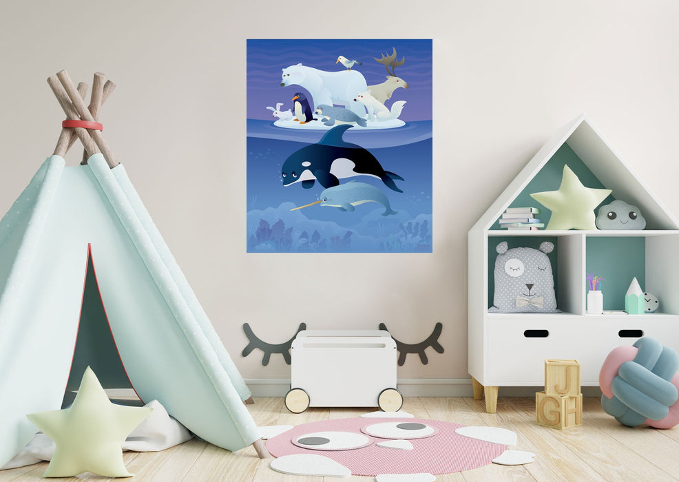 Fathead Nursery: North Pole Mural - Removable Wall Adhesive Decal