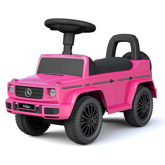 Best Ride On Car Kids Toddler Outdoor Stroller Mercedes G-Wagon Push Car, Pink