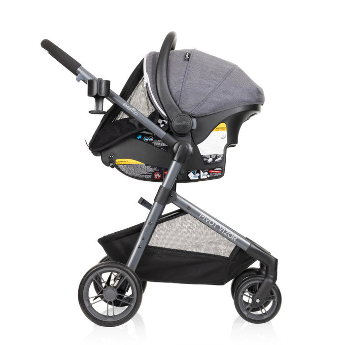 Evenflo® Pivot Vizor Travel System with LiteMax Infant Car Seat