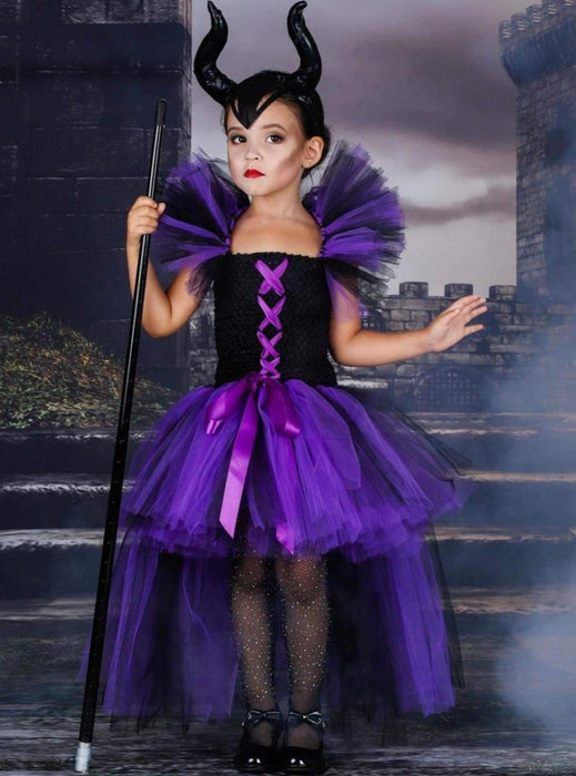 Mia Belle Girls Evil Queen Villain Tutu Costume Dress