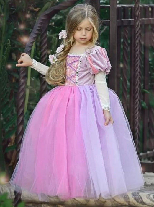 Mia Belle Girls Enchanted Hair Princess Costume Gown