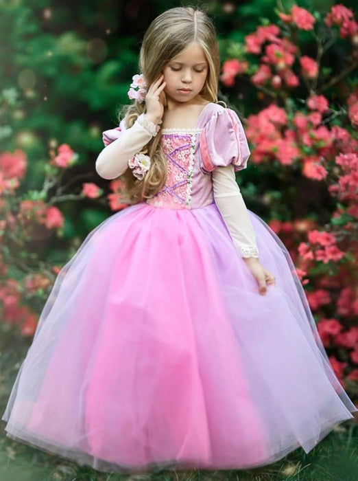 Mia Belle Girls Enchanted Hair Princess Costume Gown