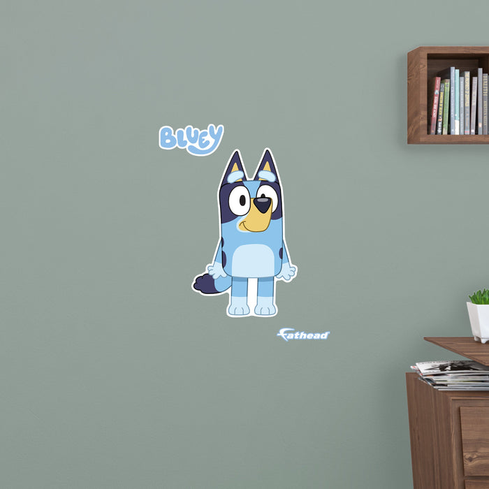 Fathead Bluey: Bluey RealBig - Officially Licensed BBC Removable Adhesive Decal