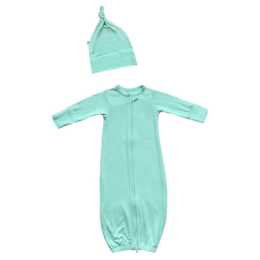 Free Birdees Glacier Newborn Gown & Knot Hat Set