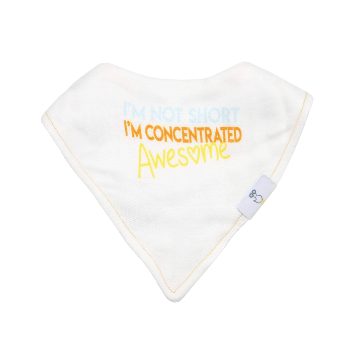 Goosewaddle® Awesome and Diamonds 2 PK Muslin & Terry Cloth Bib Set