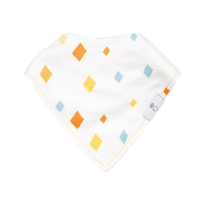 Goosewaddle® Awesome and Diamonds 2 PK Muslin & Terry Cloth Bib Set