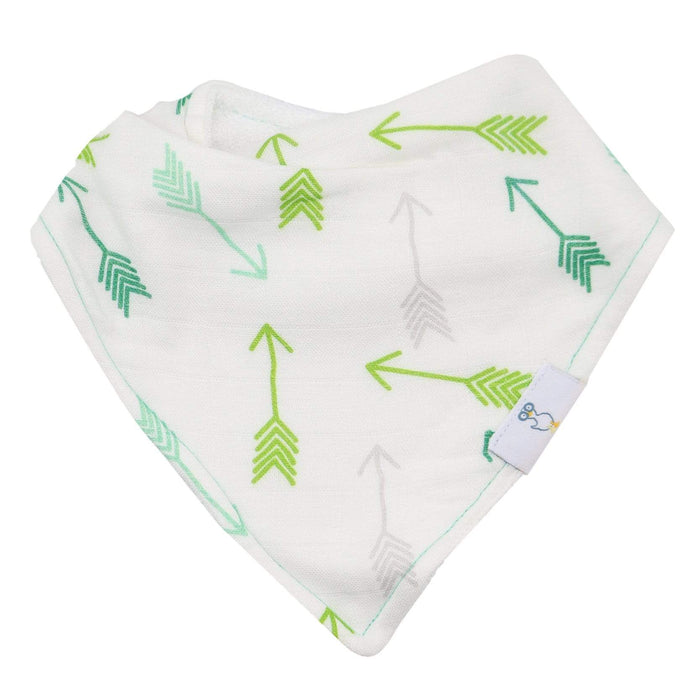 Goosewaddle® Brother and Arrows 2 Pack Muslin & Terry Cloth Bib Set