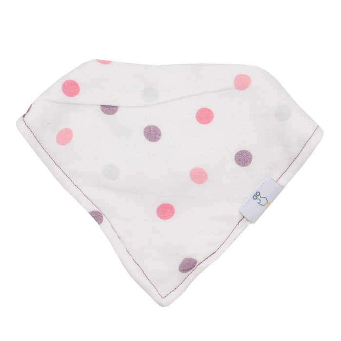 Goosewaddle® Mom and Dots 2 Pack Muslin & Terry Cloth Bib Set