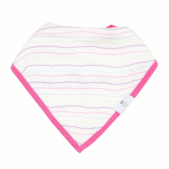 Goosewaddle® Stripes and Stars 2 Pack Muslin & Terry Cloth Bib Set