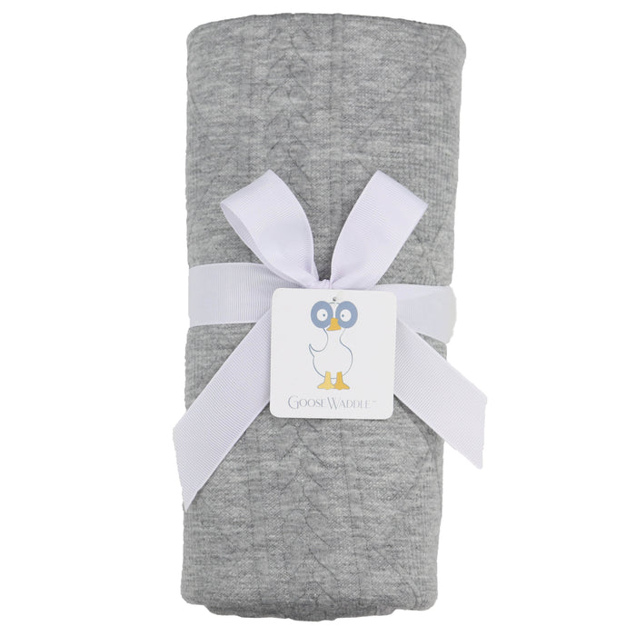 Goosewaddle® Mommy & Me Knit Blanket Set - Gray