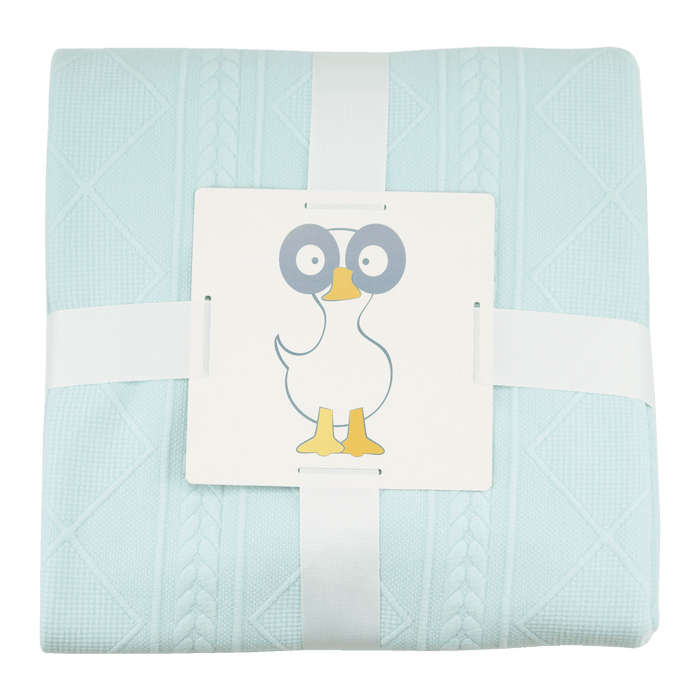 Goosewaddle® Mommy & Me Knit Blanket Set - Mint