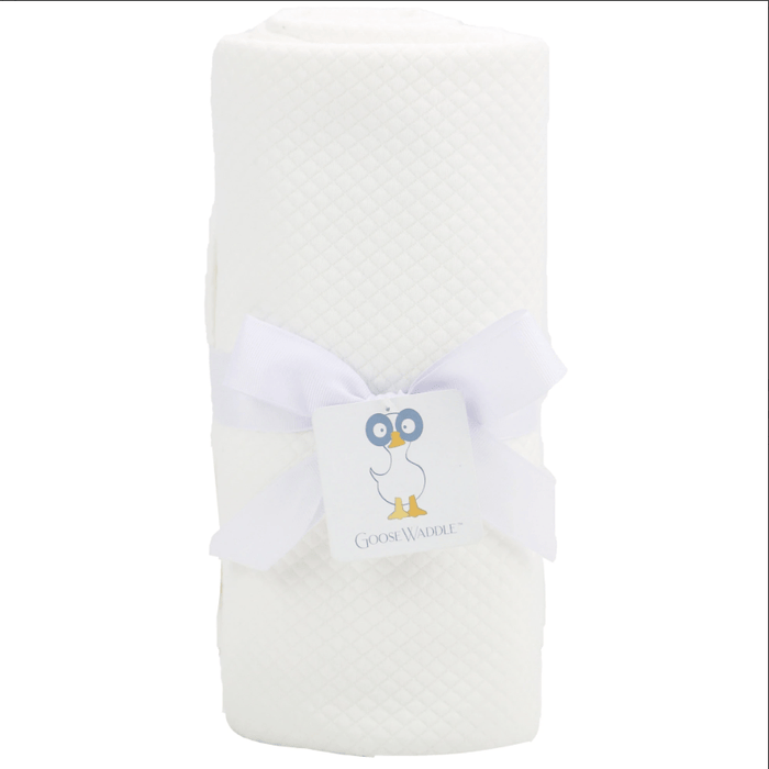 Goosewaddle® Mommy & Me Knit Blanket Set - White